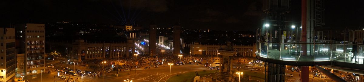 La Mercè festival at Plaça d'Espanya in Barcelona