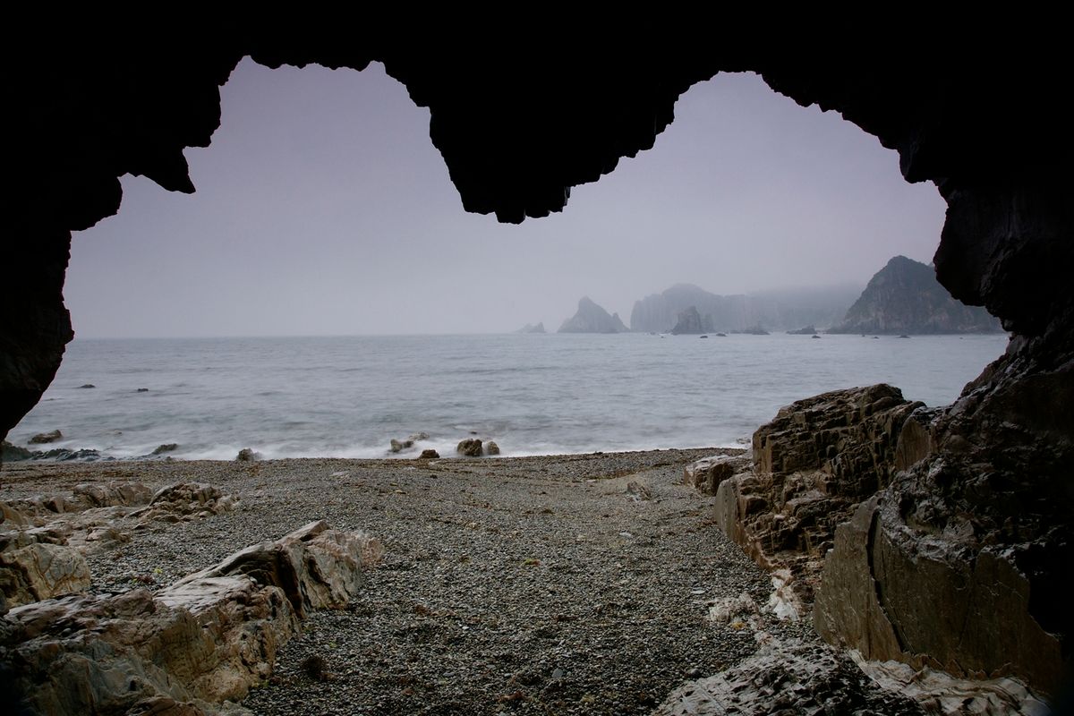 Fotografía, realizada en la costa de Cudillero (Asturias)