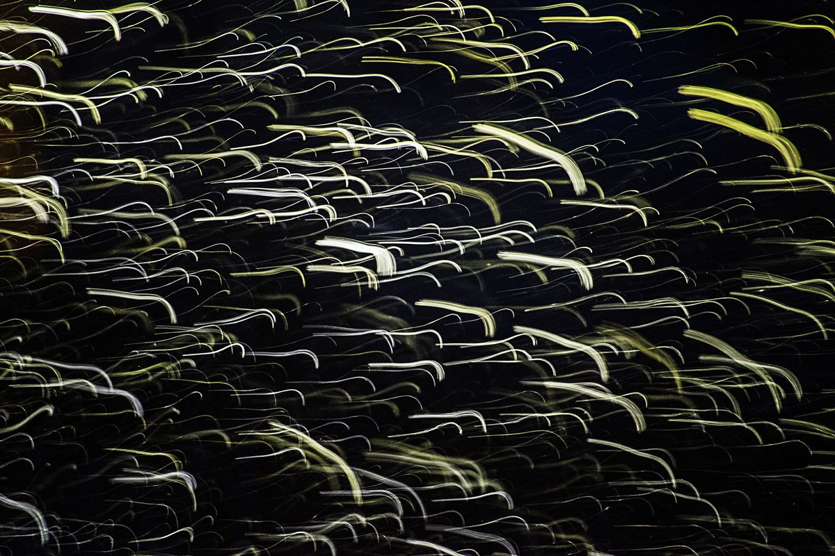 ..in Bewegung. Schnee von vorgestern.