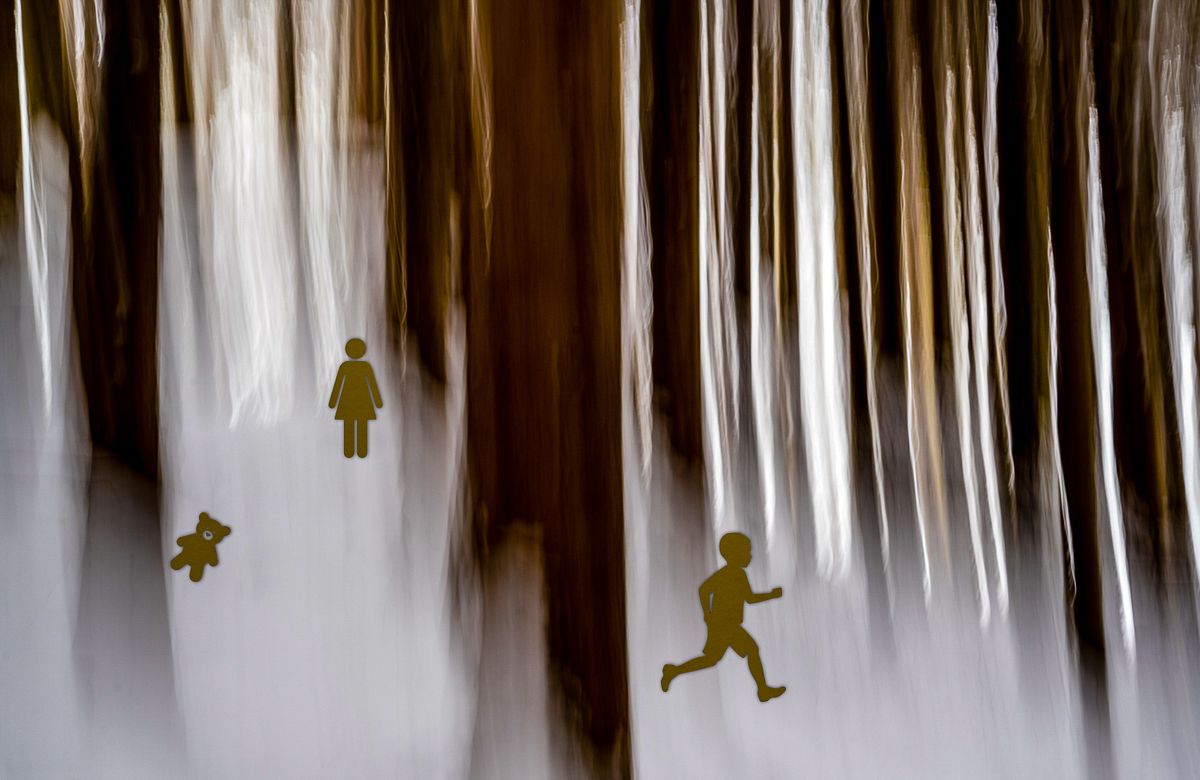 ...verliefen sich im Wald....