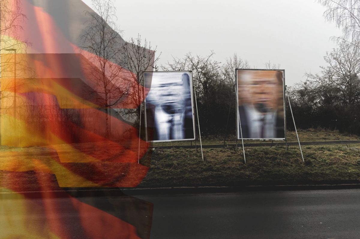 ... mein Herr! Photomontage zu zunehmenden und anmaßenden externen Einmischung in europäische Wahlen..