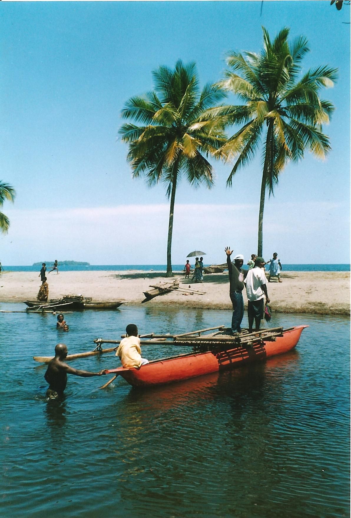 Canoeing across the Creek in Papua New Guinea - Photography Competition: Trave;